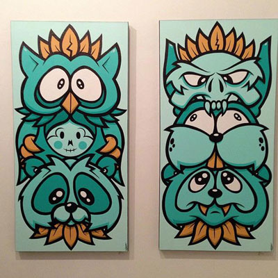 evoker totem paintings