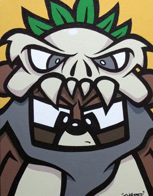 war helmet painting evoker
