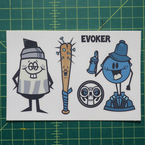 evoker sticker sheet