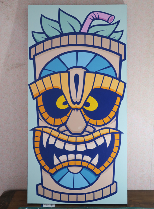 evoker tiki mug painting