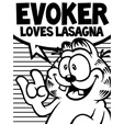 Evoker Garfield sticker