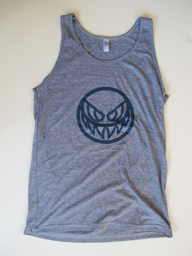 evoker tank top grey logo